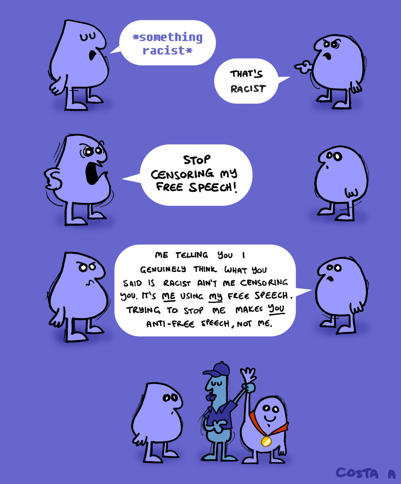 popthirdworld:  If someone ever says “you’re anti-free speech” cause you call