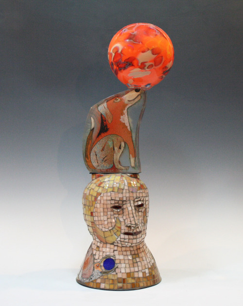 The Only One, Robert PaluskyBlown Glass and Ceramic, 26 x 12 x 12, 2015