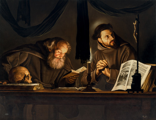 Adam de CosterSaint Francis in Meditation with Brother Leo, ca. 1626Private collection · via Galerie