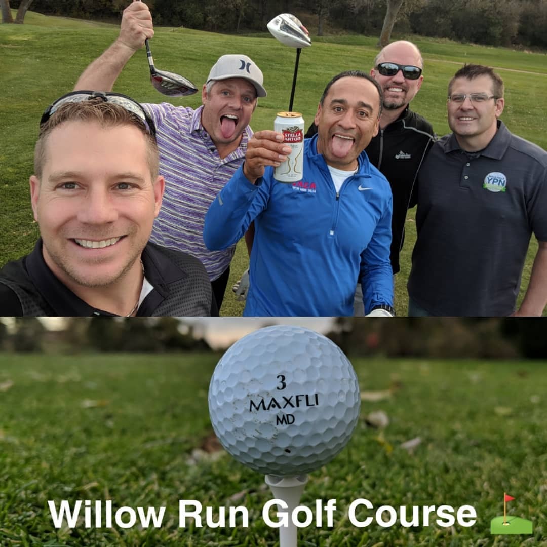 Sandbaggers Golf - if we hit the ball right it’s a slice, if we hit the ball left its a hook, if we hit it straight it’s a miracle! #sandbaggers #golf ⛳ (at Willow Run Golf...