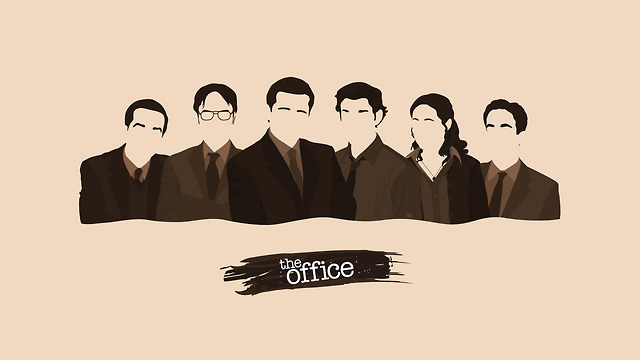 The Office Illustration Print -   Office wallpaper, Office tv, The  office