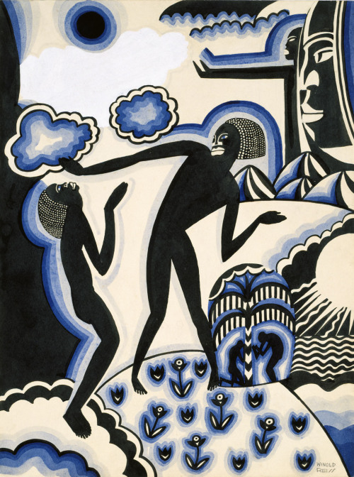 African Fantasy: The AwakeningWinold Reiss (American, born Germany; 1886–1953)ca. 1925Ink, watercolo