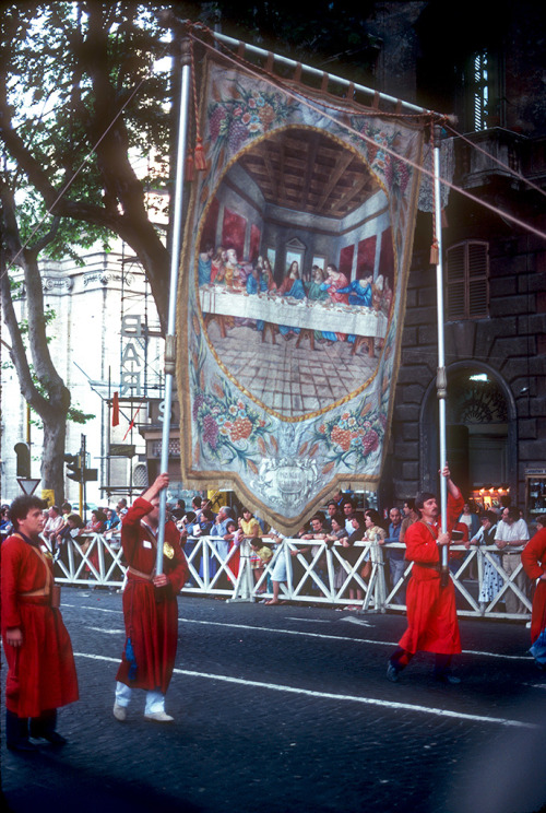 Corpus Christi Procession, Rome Italy - Film scan from 1983