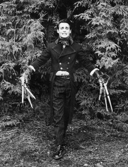 madamecuratrix:  9090432-deactivated20140709: Johnny Depp photographed by Herb Ritts, 1991.  So… if Edward Scissorhands had been done in Steampunk style… 