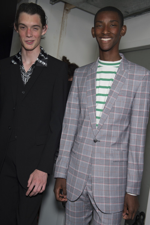 Backstage at London Collections Men - Topman Design SS17