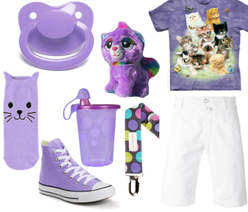 Pastel Purple Kitten Themed Little! (Requested by @paperbunny21417 )