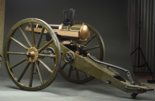 37mm French Hotchkiss revolving cannon used by the US Army during the Spanish American War.from Morp