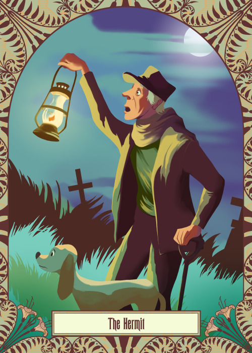 New card in my Haunted Mansion Tarot series: “The Hermit”On Etsy: www.etsy.com/listing/69176