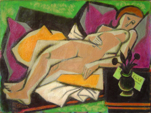 Nu Couché (Reclining Figure), 1946, Jean Metzinger