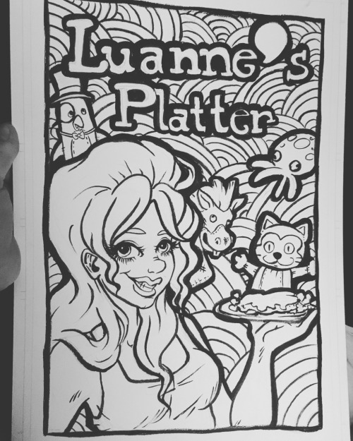 Another page from the upcoming coloring book, this time it&rsquo;s Luanne Platter from King of t