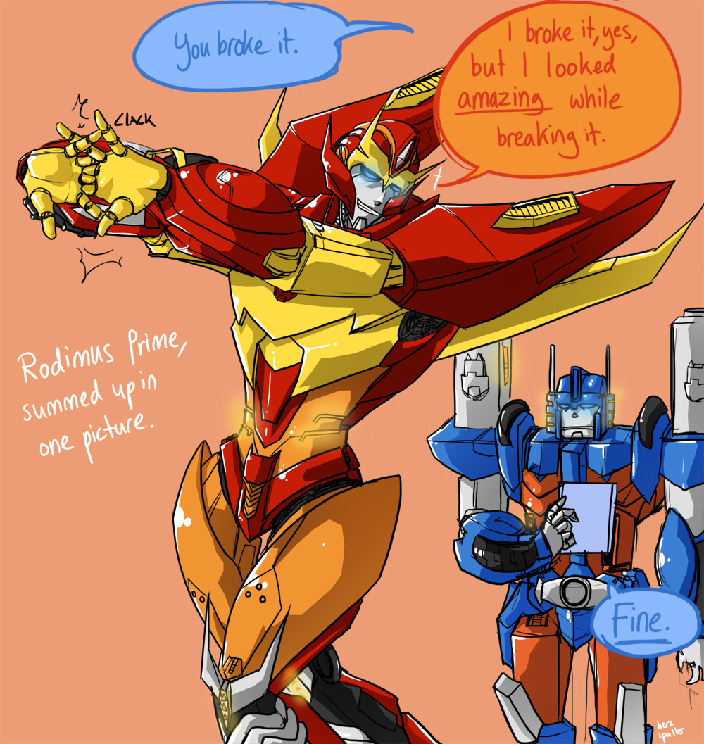 herzspalter:  I made a Rodimus for the sake of Rodimus 