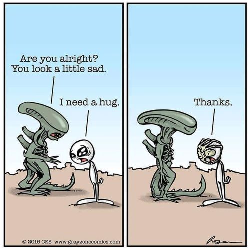 Aww, how sweet &amp; considerate of that xenomorph!❇❇❇#alien #aliens #xenomorph #ancientaliens #xeno