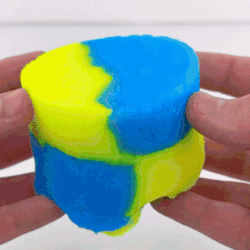 Rubber Duck Themed Board With Slime Stims In Blue + Yellow!