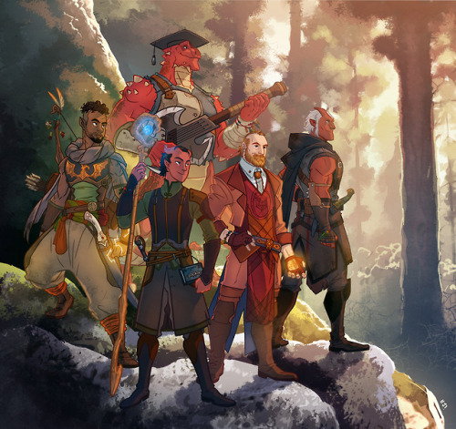 n-jay81:Commission of a group of DnD adventurers