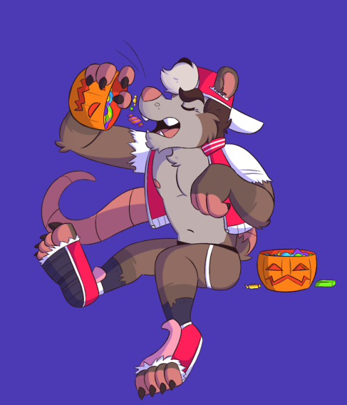 He gonna eat all of your candy!!Big weretouya is a big jerk
