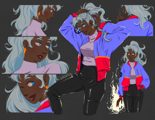 one Ororo, six OroroI tried to made her more 80′s and younger :3(Ahí van los colores, lo feo es el a