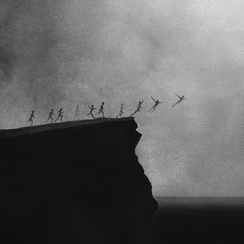 itscolossal:  Dreamy Black and White Watercolors by Artist Elicia Edijanto  Beautiful.