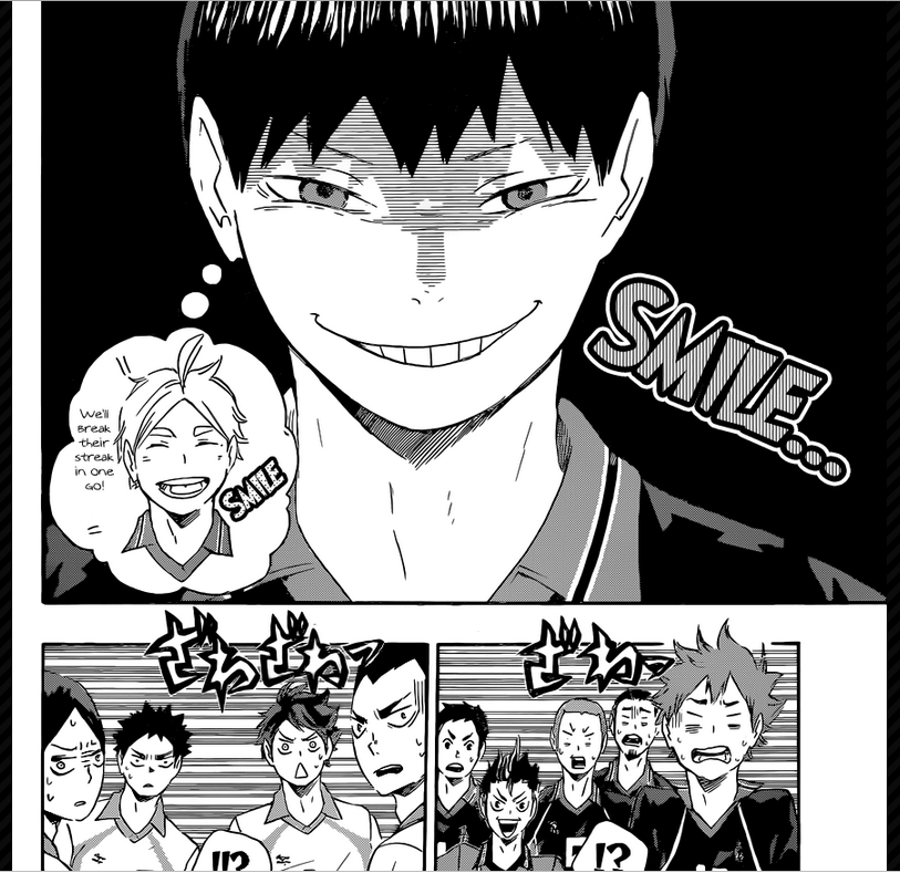 viria:  AHAHAHA KAGEYAMA BABY YOU TRIEEDD such a nice shining smile to cheer up the