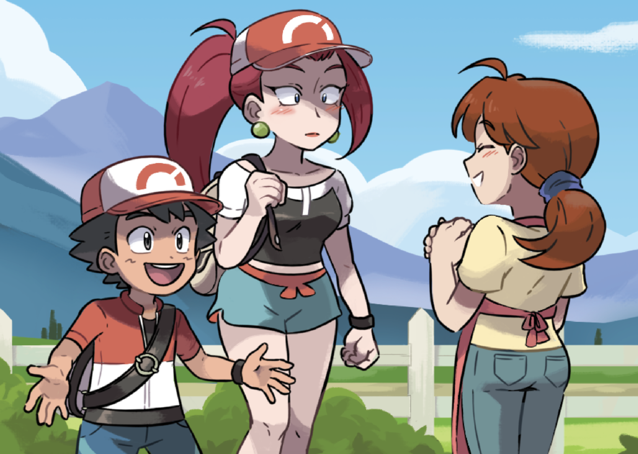 space-is-out-there:  yamujiburo: yamujiburo: AU where Jessie and Ash travel together