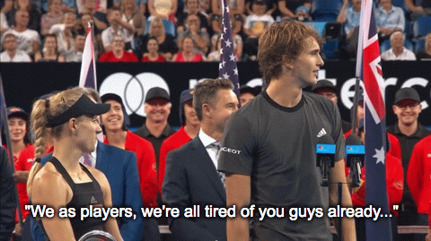 fadingtramlines: The Presentation Ceremony for the final of the Hopman Cup in Perth, 5th January 201