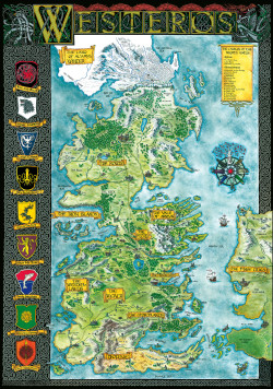 klaradox:  Hand-drawn Westeros Map This is