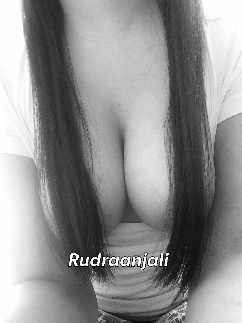 rudraanjali:  Me n my tender soft boobies in a very relaxing way saying hello….