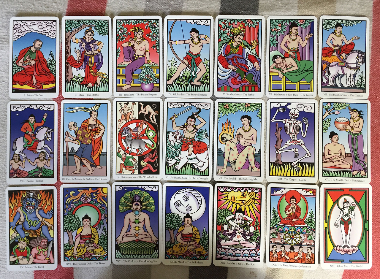 The Buddha Tarot Companion: A Mandala of Cards Robert M. Place NEW (see pics!) 9781567185294