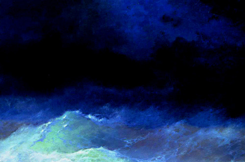 nigra-lux:AIVAZOVSKY, Ivan (1817-1900)Among the waves, details1898Oil on canvas, 66 x 97 cmAivazovsk