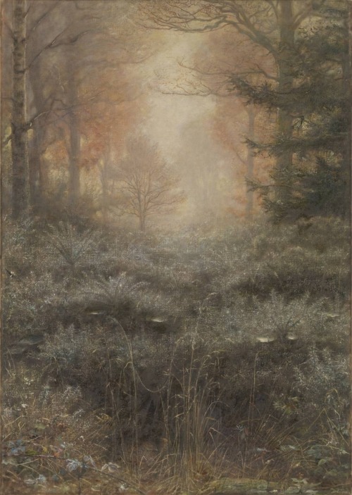 pre-raphaelisme:Dew-Drenched Furze by John Everett Millais, 1889-1890