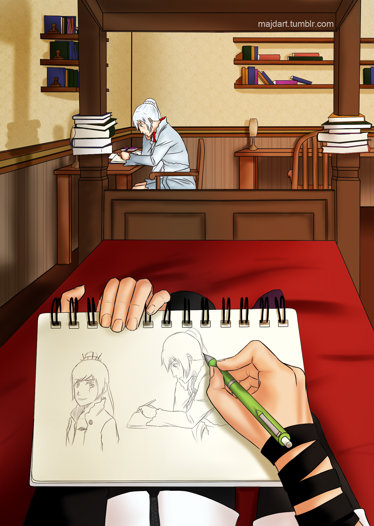 majdart:Someone should be studying.. right Blake?actually i should be studying too