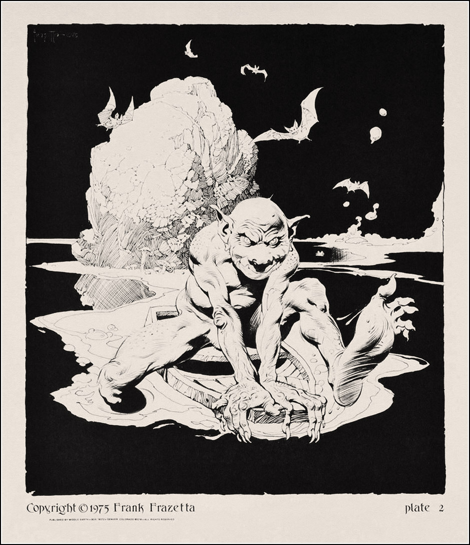 fer1972:  Lord of the Rings illustrated by Frank Frazetta in 1975 