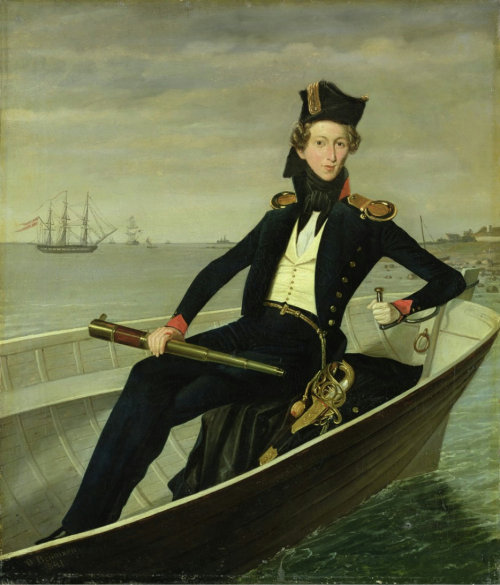 lemarechaldefer-deactivated2015:Portrait of a Young Danish Naval Officer by Bernhard Axel Bendixen (