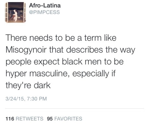 popsicle-mami:  Also there is total and cruel irony in the fact that the same mechanism that acts as a defense (hypermasculinity) is also what leads to them being victimized