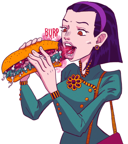 spittyart: And here’s a two-part commission for @just-another-lunch ! Josuke’s mom enjoying a sadist