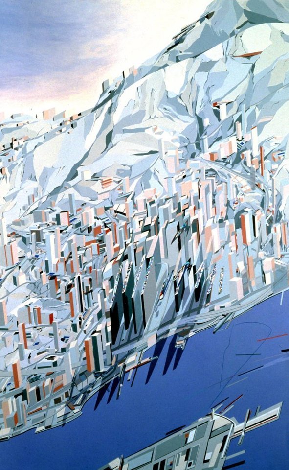 The Peak Leisure Club Hong Kong.  1982-1983 Architects: Zaha Hadid