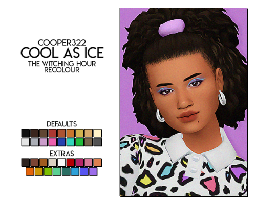 witching hour recolour - cool as ice hair by @cooper322i also made a recolour accessory for the hair