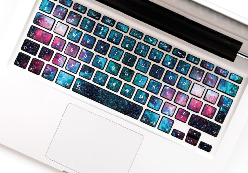 wnq-writers:  culturenlifestyle:Beautiful Nebula Inspired Keyboard Decals Polish design studio Keyshortscreates amazingly beautiful and high quality decal keyboard tickets, laptop trackpad decals and skins for your phone, laptop and tablet. Last week,