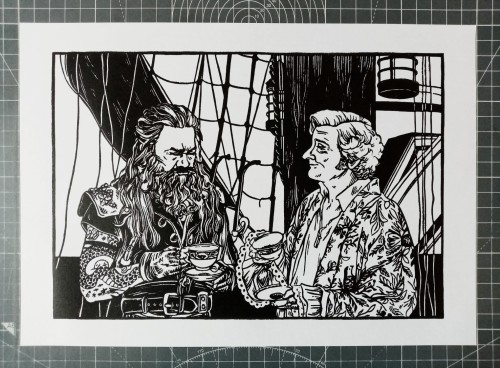 221bees:yeah I’m…not immune.I’ve spent the past three or so weeks on this linocut study of the gay p