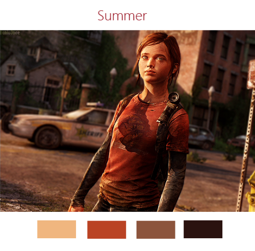 danioonce:The last of Us + Season colors