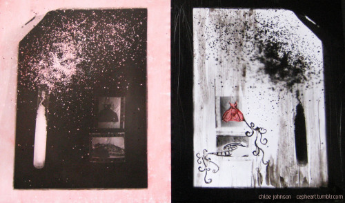 all tomorrow ink on photographic prints