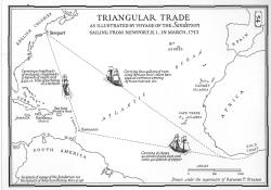 Nubianbrothaz:  The Other Side |  Map: The Triangular Trade Route From New England