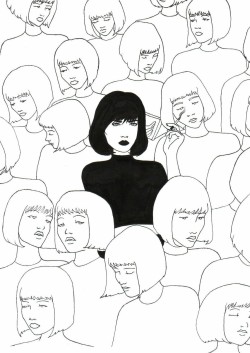 serious:  in a sea of faces, be different