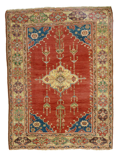 Medallion Carpet with Jewelry Motifs on Red Ground, Ottoman period, 1281–1924, late 18th–early 19th 