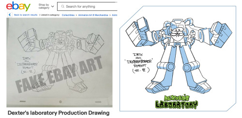 BUYER BEWARE! Someone’s trying to pass a bad tracing of my old Dexter’s Lab artwork off 