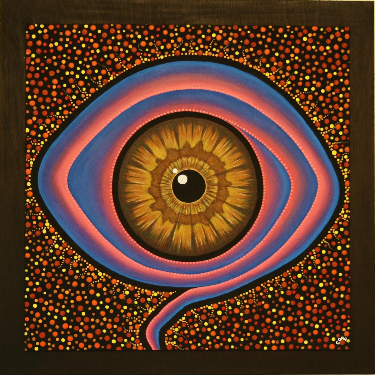 djzentao:  &ldquo; Vision &rdquo; Modern aboriginal art by Cora- Du Chaos