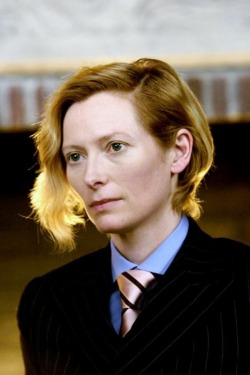 cisforcostumes:  Tilda Swinton as Gabriel Film: Constantine (2005) Costumes by Louise Frogley
