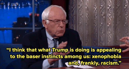 micdotcom:  Watch: Colbert  says not having a Super PAC is like bringing “a spoon to a knife fight’ — but Sanders isn’t shaken.  