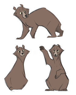 jackthevulture:  A bear! She is nervous but