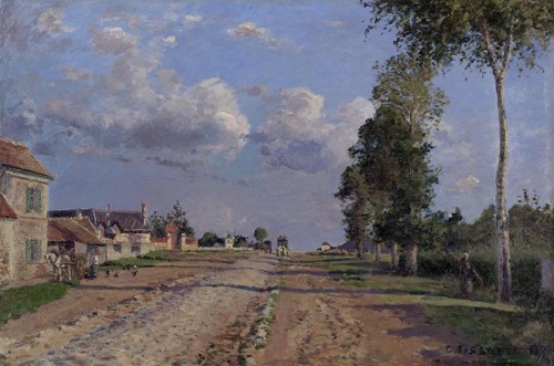 Route de Versailles, Rocquencourt Artist: Camille PissarroYear: 1871Type: Oil on canvas