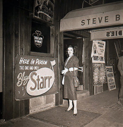 Blaze Starr Poses For A Series Of Photographs At ‘Steve Brodie’s Nightclub’,